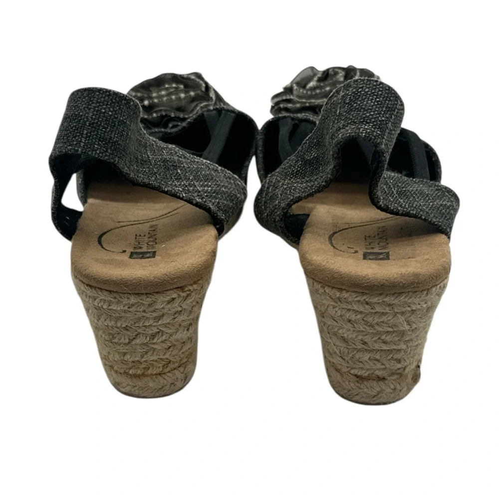 White Mountain Women's Serene Wedge Sandals With Floral‎ Accent